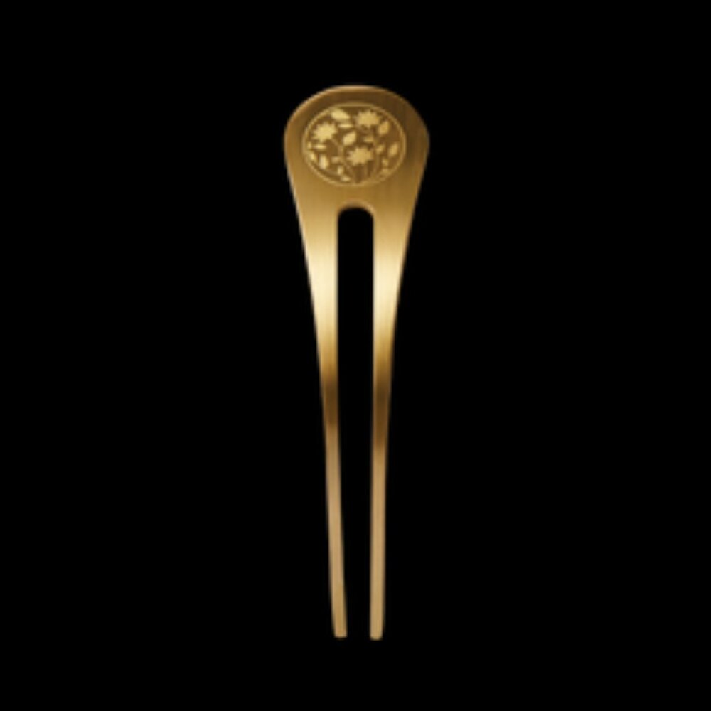 RANAVAT  The Brass Hair Pin - One Size